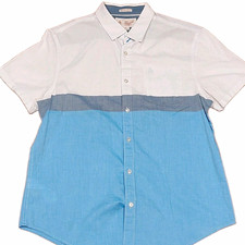 Original Penguin Men's L Regular Heritage Slim Short Sleeve Colorblock Shirt picture