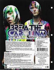 BREATHE CAROLINA Rare VINTAGE 2008 PROMO TRADE AD Poster for Classy MINT 8.5x11 picture