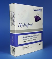 Hydrofera Blue Classic 4 x 4 Foam Dressings HB4414 Exp 2030 Box of 10 Wound Care picture