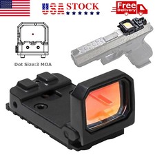 Mini Folding Flip Up Red Dot Sight Holographic Reflex Sight RMR For Glock Pistol picture