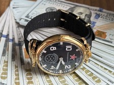 Watch Mechanical Commander USSR Molnija Mens Soviet Star Vintage Russian Molniya picture