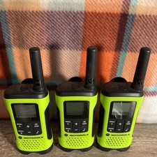 3 Set Motorola Talkabout T260TPG Weather Two Way Radio Single Unit With bats picture
