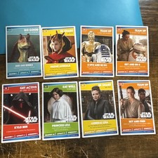 2019 Sainsbury's Disney Heroes Star Wars Lot Of 8 Leia R2 C-3PO Jar Jar Kylo REN picture