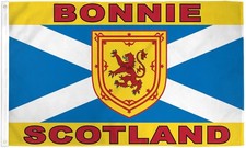 Bonnie Scotland Flag 3x5ft Poly Scots Scotland Lion Flag of Scotland picture