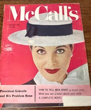 McCall's January 1956 President Lincoln’s Problem Sons Teen-Age Susan Strasberg picture