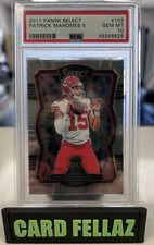 2017 PANINI SELECT #103 PATRICK MAHOMES II ROOKIE RC PSA 10 picture