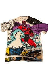 Worn - Vintage Vitamin Magneto Wolverine AOP Tee - TOLERANCE - 2XL XXL -Marvel picture