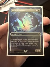MTG - Flickering Hound - Reality Fracture Borderless FOIL picture