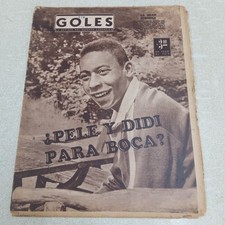 PELE , PRIMERA PORTADA EN REVISTA GOLES DE ARGENTINA , YEAR 1959 , VERY VERY RAR picture