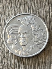 Vintage Space Jam 1996 Movie Promo Coin Michael Jordan Bugs Bunny Tweety Taz picture