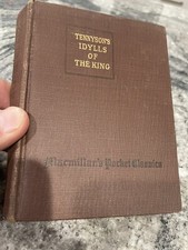 Antique Tennyson's Idylls of the King MacMillan's Pocket Classics Book 1921 picture