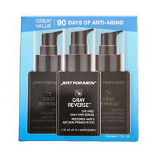 Just For Men Gray Reverse Dye-Free Serum for Gray Hair, 1.7 fl oz (3 Pack) picture