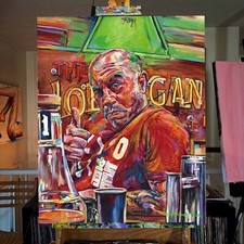 Original Joe Rogan Acrylic Painting by Nate Michaels - 24x30 Canvas Artwork picture