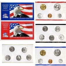 2003 P&D Mint Set Brilliant Uncirculated US with Envelopes & COAs (20 Coin Set) picture