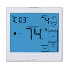 T905 PRO1 Thermostat Single Stage 1 Heat,1 Cool Battery Or Hardware 7 Day $229 picture