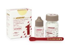 GC Fuji 1 Luting & Lining Cement Dental Glass Ionomer Light Yellow Radiopaque picture