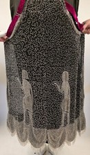INCREDIBLE EGYPTIAN REVIVAL FLAPPER 1920’S GLASS BEADED PHAROAH FIGURAL DRESS  picture