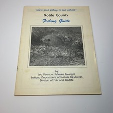 Vtg Noble County Fishing Guide Indiana DNR Jed Pearson picture