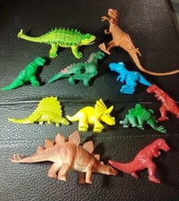 Junk Drawer Toy Lot Of 11 Dinosaur Toys Plastic And Rubber picture