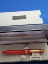 Sailor Professional Gear King Slim Red MF 11-1221-330 Fountain Pen picture