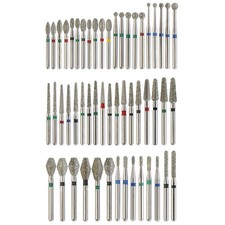 Dental Diamond Burs FG Round End Taper Football Barrel Pear Coarse Fine 856 379 picture