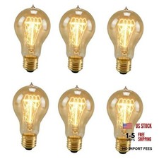 Warm Edison Incandescent Light Bulbs 75 Watt, Dimmable A19 Antique Vintage picture