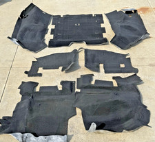 Front + 2nd Row & Rear Carpet 6 PCS Complete SLATE BLACK 03-06 Jeep TJ Wrangler picture