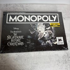 Monopoly Tim Burton's The Nightmare Before Christmas Board Game Hot Topic NEW picture