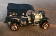 Vintage Hot Wheels Redline Paddy Wagon 1969 USA Dark Blue Police #3 IN EX. COND. picture