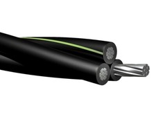 100' Ramapo 2-2-2 Triplex Aluminum URD Direct Burial Cable (120 Amp) 600V picture