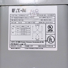 Eaton Industrial Control Transformer S10N04P51P 0.5kVA 120/240V-12/24V 3R picture
