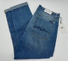 7 For All Mankind Women's Josefina Slim Boyfriend Jeans Mid-Rise Medium Stretch picture
