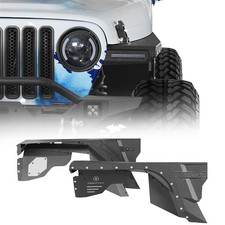 Front Fender Flares & Front Inner Fender Liners Kit For 97-06 Jeep Wrangler TJ picture