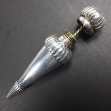 Superb Vintage Solid Silver Perfume/Scent Bottle Cone Shaped Penhaligon H/M Lond picture