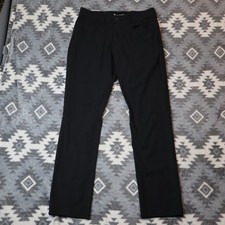 TravisMathew Mens Open to Close Golf Pants Black Size 32 Performance 5-Pocket picture