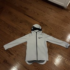 Nike Therma Flex Showtime Full-Zip Hoodie Sweatshirt Youth Sz L Silver Black picture