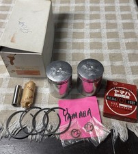 NOS Superior Yamaha YCS1 YCS1C 180 Twin .25mm O/S Piston Kit 1967 1968 Japan picture