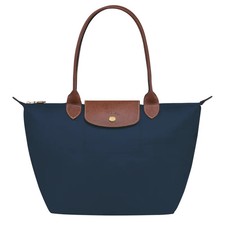 Longchamp Le Pliage Medium Tote Bag  Navy  Women’s Nylon Leather Shoulder picture