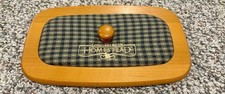 Longaberger 2001 Homestead Memories Basket Lid with Plaid padding picture