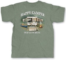 OLD GUYS RULE Men's Graphic T-Shirt, Happy Camper - Father's Day, Birthday Gift picture
