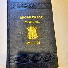 Gold Gilding CoverRhode Island Manual 1923-1924 General Assembly Rules & Orders picture