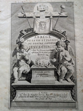 Antiquarian 17th Century Book, Abrege de la vie de nostre savveur Jesus Christ picture