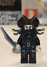 NEW Pirates Of The Caribbean Blackbeard Custom Lego Minifigure 4195 4192 picture