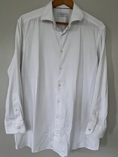 Eton Shirt Mens 17.5 44 White Slim Fit Performance Stretch Long Sleeve Romania picture