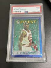 1995 Topps Finest no Coating #229 Michael Jordan Chicago Bulls HOF PSA 7 NM picture