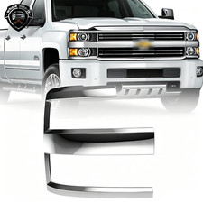 Right Chrome Headlight Trim Bezel for 2015-2019 Chevy Silverado 2500 3500HD RH picture