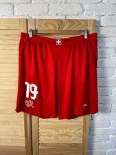 SWITZERLAND #19 HOME FOOTBALL SOCCER SHORTS RED PUMA MENS sz L picture