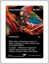 1x Dragonback Assault, Borderless Art 0355, Magic the Gathering MTG NM picture