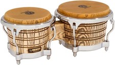 Latin Percussion LP Galaxy Giovanni Series Bongos - Natural/Chrome Natural 8.625 picture