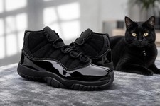 MEN - Size US Jordan 11 'Black Cat' picture